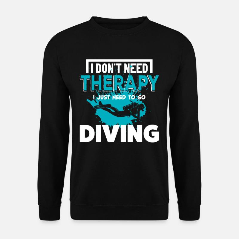 Diving Divers - Unisex Sweatshirt - black