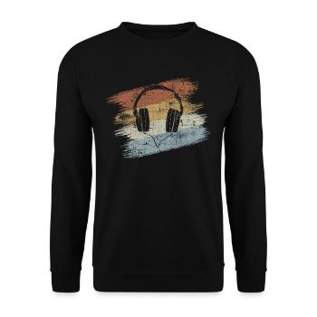 Musik - Unisex Pullover - Schwarz - Vorne - Alina (178cm) & Michal (187cm)