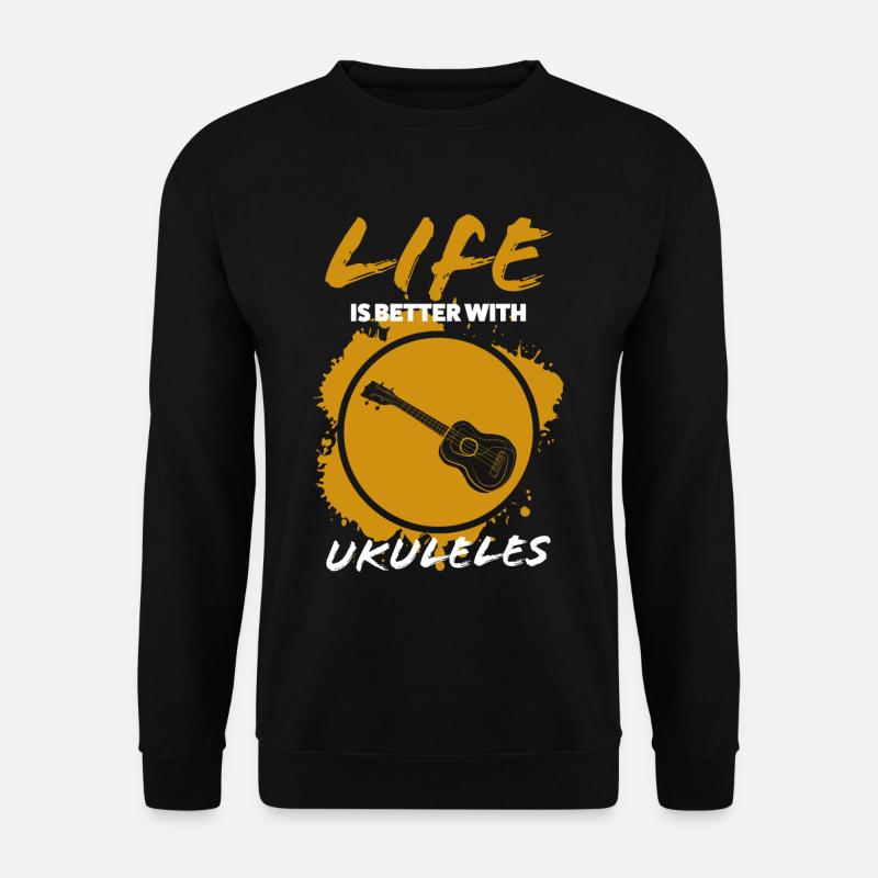 Ukulele - Unisex Pullover - Schwarz