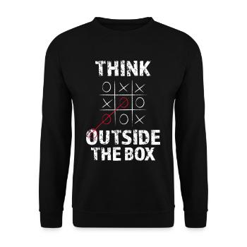 Philosophie Penser - Sweat-shirt Unisexe - noir - Devant - Alina (178cm) & Michal (187cm)
