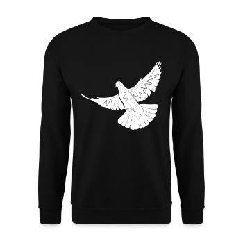 Dove - Unisex Sweatshirt - black - Front - Alina (178cm) & Michal (187cm)