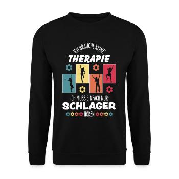 Schlager - Unisex Pullover - Schwarz - Vorne - Alina (178cm) & Michal (187cm)