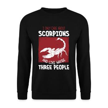 Scorpion - Sweat-shirt Unisexe - noir - Devant - Alina (178cm) & Michal (187cm)