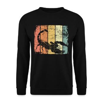Skorpion - Unisex Pullover - Schwarz - Vorne - Alina (178cm) & Michal (187cm)
