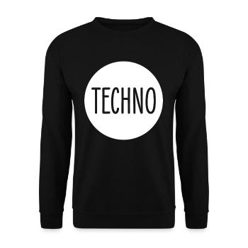Techno - Sweat-shirt Unisexe - noir - Devant - Alina (178cm) & Michal (187cm)
