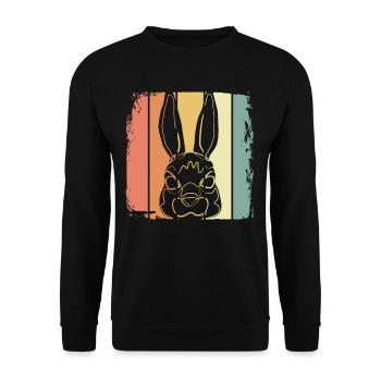 Lièvre - Sweat-shirt Unisexe - noir - Devant - Alina (178cm) & Michal (187cm)