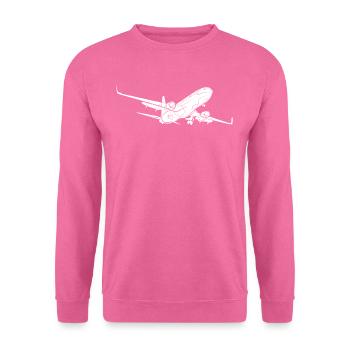 Flugzeug - Unisex Pullover - Pink - Vorne