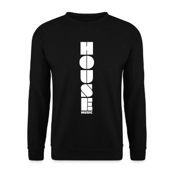 House - Unisex Sweatshirt - black - Front - Alina (178cm) & Michal (187cm)