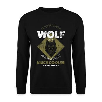 Wolf - Sweat-shirt Unisexe - noir - Devant - Alina (178cm) & Michal (187cm)