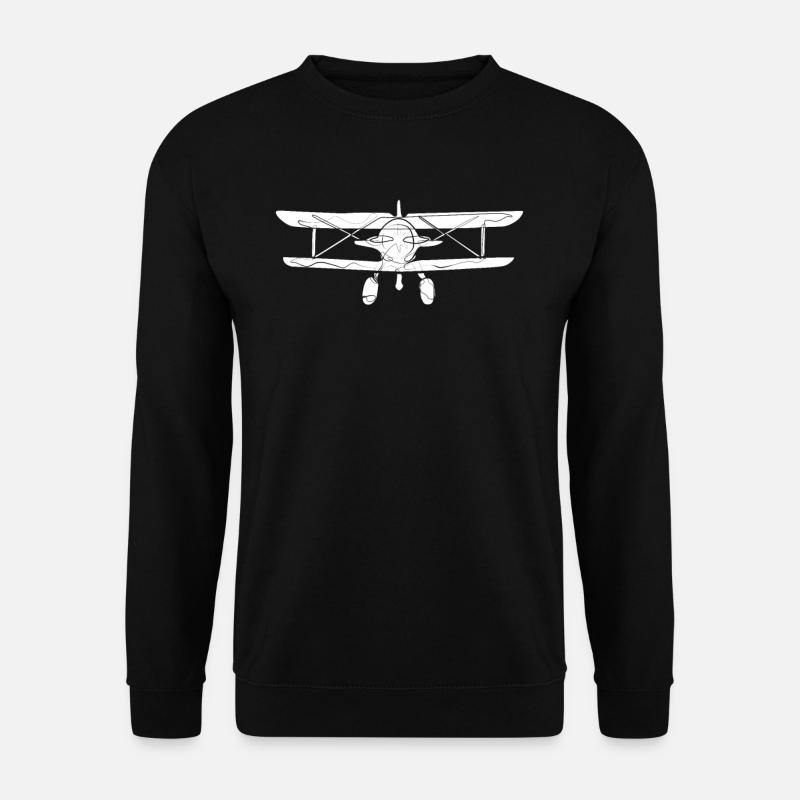 Airplane retro - Unisex Sweatshirt - black