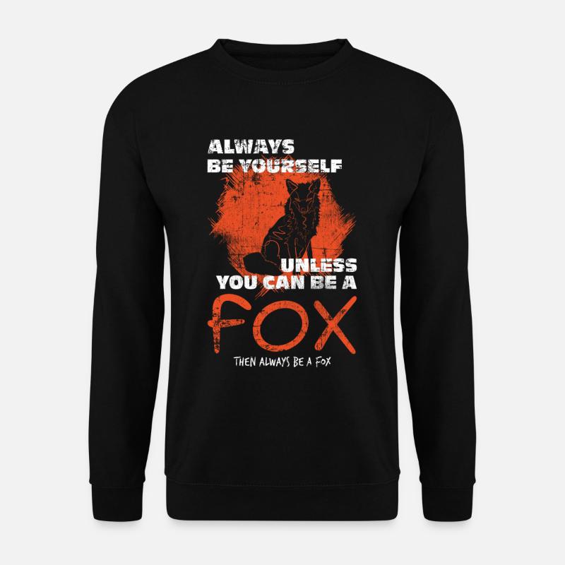 Fuchs - Unisex Pullover - Schwarz