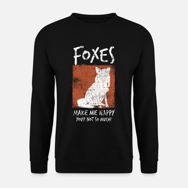 Fuchs - Unisex Pullover - Schwarz