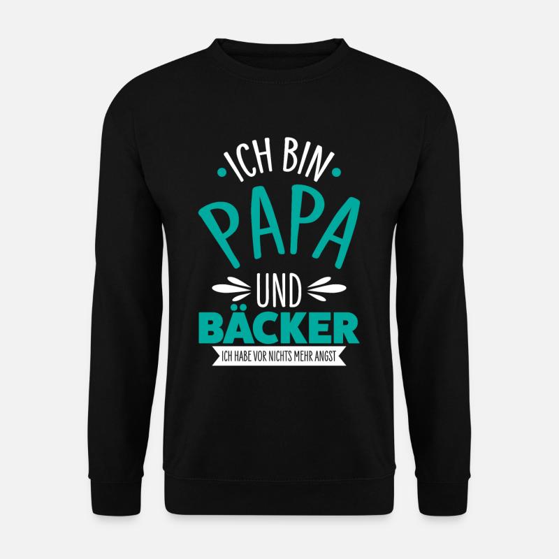 Bäcker Papa - Unisex Pullover - Schwarz