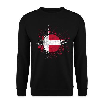 Denmark - Unisex Sweatshirt - black - Front - Alina (178cm) & Michal (187cm)