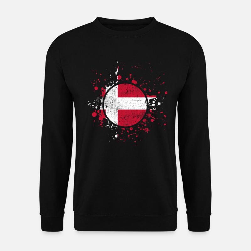 Dänemark - Unisex Pullover - Schwarz