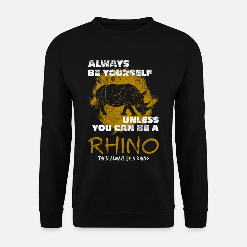 Nashorn - Unisex Pullover - Schwarz