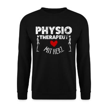 Physiothérapeute - Sweat-shirt Unisexe - noir - Devant - Alina (178cm) & Michal (187cm)