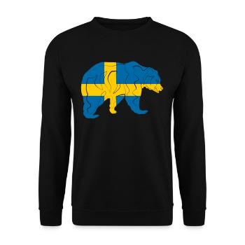 Sweden - Unisex Sweatshirt - black - Front - Alina (178cm) & Michal (187cm)
