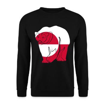 Greenland - Unisex Sweatshirt - black - Front - Alina (178cm) & Michal (187cm)