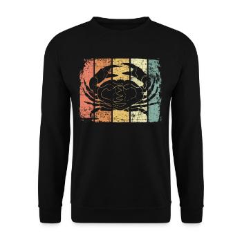 Krebs - Unisex Pullover - Schwarz - Vorne - Alina (178cm) & Michal (187cm)