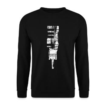 Klavier - Unisex Pullover - Schwarz - Vorne - Alina (178cm) & Michal (187cm)