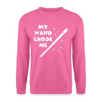 Flöte - Unisex Pullover - Pink - Vorne