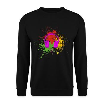 Musik - Unisex Pullover - Schwarz - Vorne - Alina (178cm) & Michal (187cm)