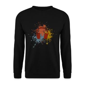 Musik - Unisex Pullover - Schwarz - Vorne - Alina (178cm) & Michal (187cm)