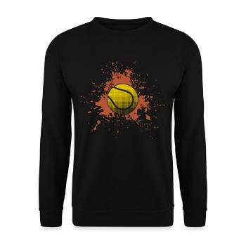 Tennis balle de tennis - Sweat-shirt Unisexe - noir - Devant - Alina (178cm) & Michal (187cm)