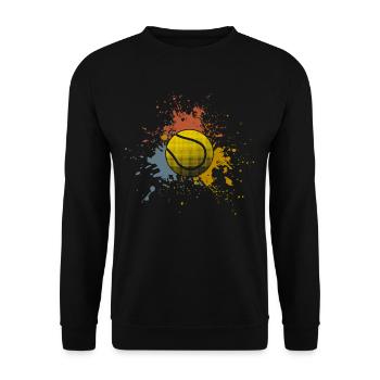 Tennis - Unisex Pullover - Schwarz - Vorne - Alina (178cm) & Michal (187cm)