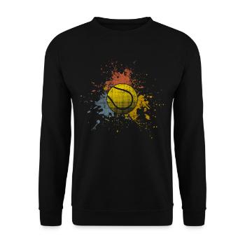 Tennis - Unisex Pullover - Schwarz - Vorne - Alina (178cm) & Michal (187cm)