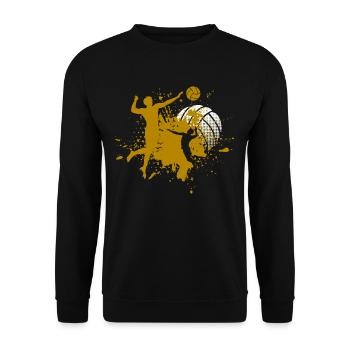 Volleyball - Unisex Pullover - Schwarz - Vorne - Alina (178cm) & Michal (187cm)