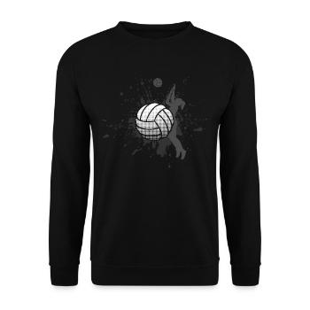 Volley-ball - Sweat-shirt Unisexe - noir - Devant - Alina (178cm) & Michal (187cm)