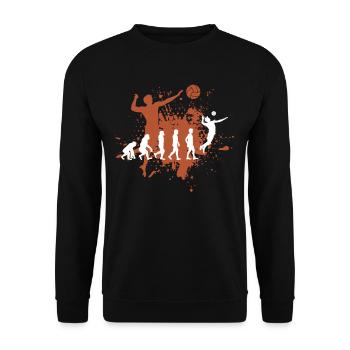 Volley-ball - Sweat-shirt Unisexe - noir - Devant - Alina (178cm) & Michal (187cm)