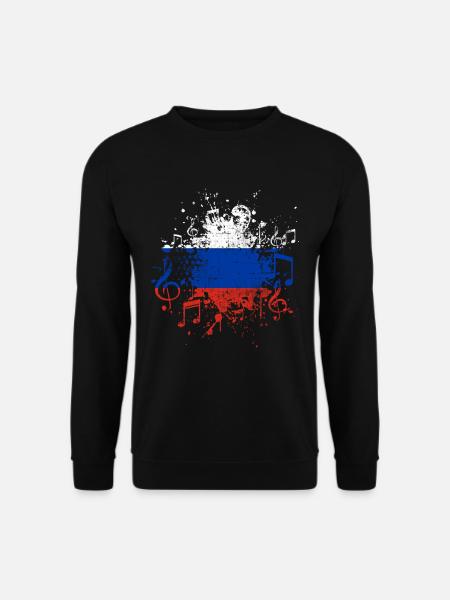 Russland Musik - Unisex Pullover - Schwarz