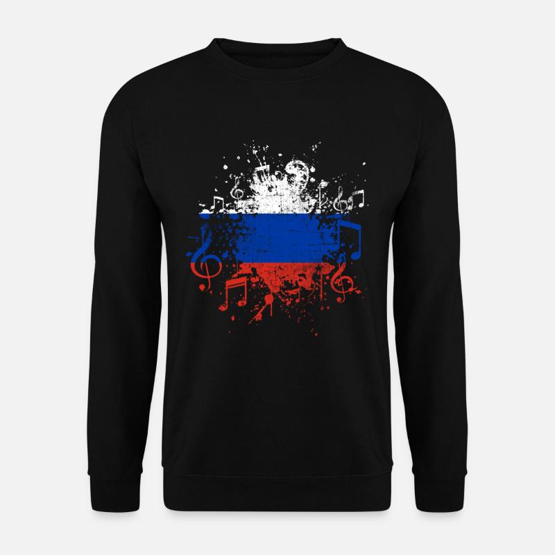 Russland Musik - Unisex Pullover - Schwarz