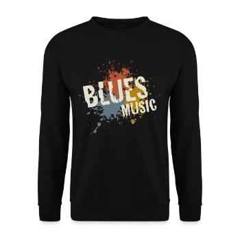 Blues - Unisex Pullover - Schwarz - Vorne - Alina (178cm) & Michal (187cm)