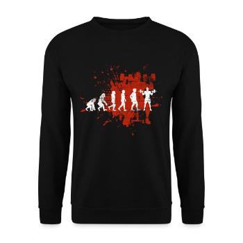 Sport de force Fitness - Sweat-shirt Unisexe - noir - Devant - Alina (178cm) & Michal (187cm)
