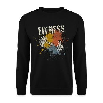 Remise en forme - Sweat-shirt Unisexe - noir - Devant - Alina (178cm) & Michal (187cm)