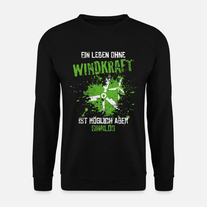 Windkraft - Unisex Pullover - Schwarz