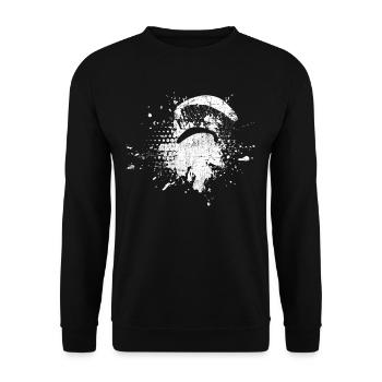 Gleitschirmfliegen - Unisex Pullover - Schwarz - Vorne - Alina (178cm) & Michal (187cm)