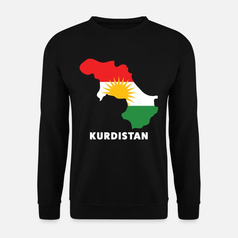 Kurdistan Flagge - Unisex Pullover - Schwarz