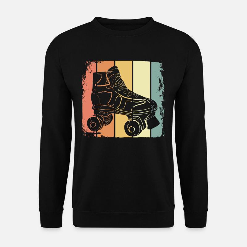 Rollschuh retro - Unisex Pullover - Schwarz