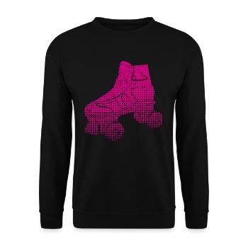 Roller skating Roller skating - Unisex Sweatshirt - black - Front - Alina (178cm) & Michal (187cm)
