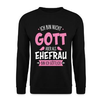 Épouse - Sweat-shirt Unisexe - noir - Devant - Alina (178cm) & Michal (187cm)