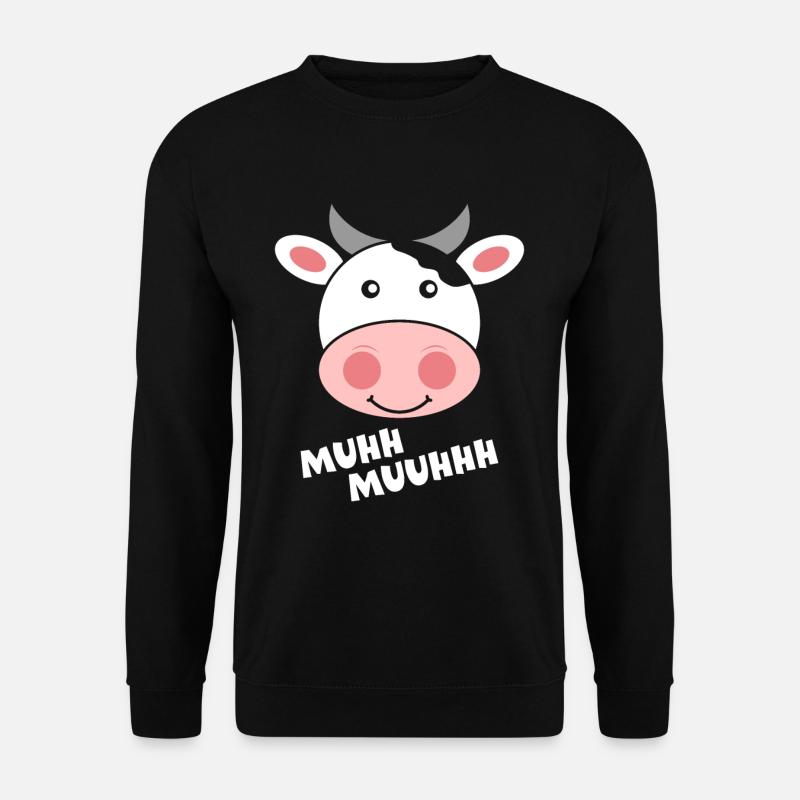 Cow - Unisex Sweatshirt - black