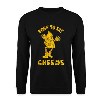 Cheese Comic - Unisex Sweatshirt - black - Front - Alina (178cm) & Michal (187cm)