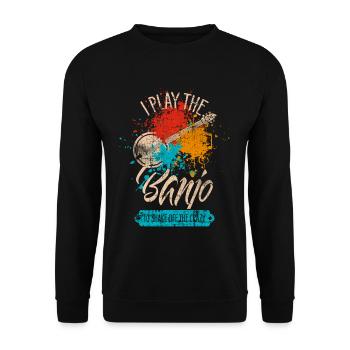 Banjo - Unisex Sweatshirt - black - Front - Alina (178cm) & Michal (187cm)