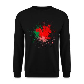 Chili - Unisex Sweatshirt - black - Front - Alina (178cm) & Michal (187cm)