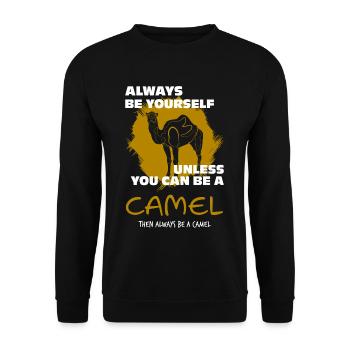 Chameau - Sweat-shirt Unisexe - noir - Devant - Alina (178cm) & Michal (187cm)